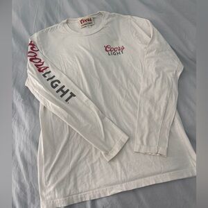 Coors Colorado Limited Light White Long Sleeve Logo Tee